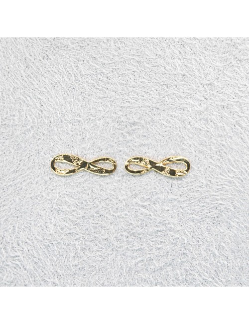 Boucles d’oreilles infini sauvage - Or jaune ou blanc 375 millièmes (9 carats)