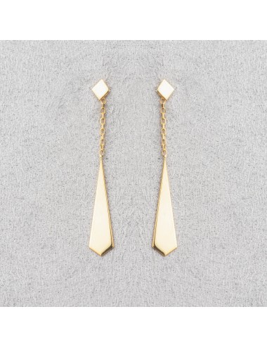 Petite cravate suspendue - Or jaune ou blanc 375 millièmes (9 carats)