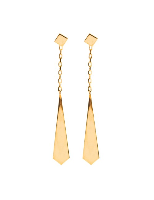 Petite cravate suspendue - Or jaune ou blanc 375 millièmes (9 carats)