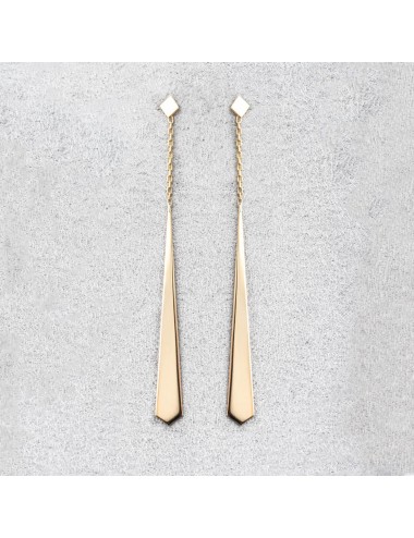 Grande cravate suspendue - Or jaune ou blanc 375 millièmes (9 carats)