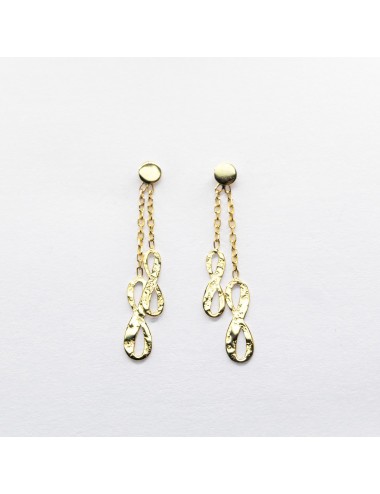Boucles d’oreilles infini en mouvement - Or jaune ou blanc 375 millièmes (9 carats)