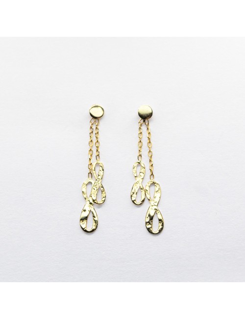 Boucles d’oreilles infini en mouvement - Or jaune ou blanc 375 millièmes (9 carats)