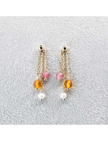 Boucles d’oreilles trio précieux - Or jaune ou blanc 375 millièmes (9 carats)