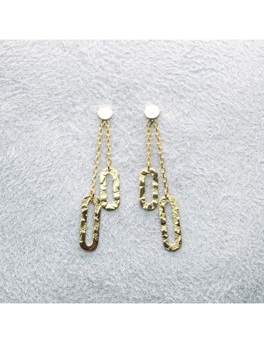Boucles d’oreilles piste en cascade - Or jaune ou blanc 375 millièmes (9 carats)