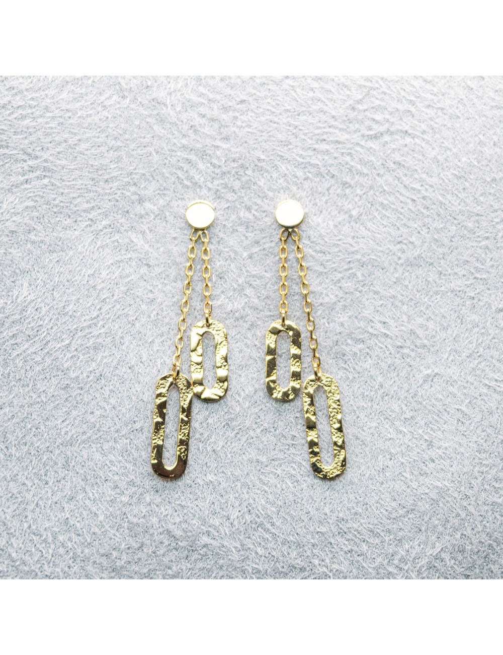 Boucles d’oreilles piste en cascade - Or jaune ou blanc 375 millièmes (9 carats)