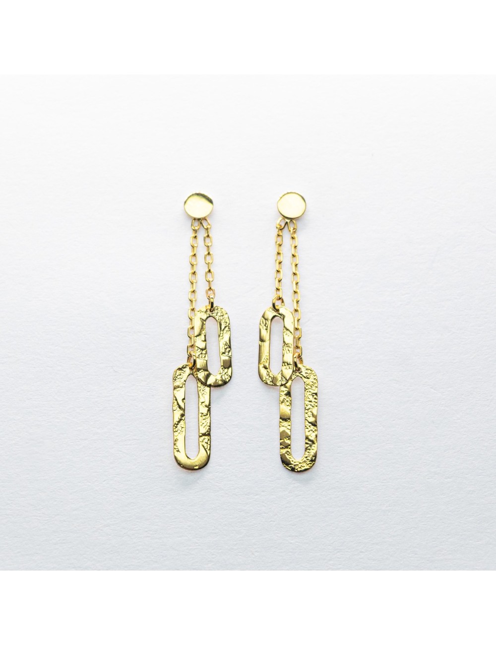 Boucles d’oreilles piste en cascade - Or jaune ou blanc 375 millièmes (9 carats)
