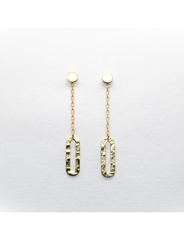 Boucles d’oreilles piste suspendue - Or jaune ou blanc 375 millièmes (9 carats)