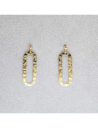 Boucles d’oreilles piste élancée - Or jaune ou blanc 375 millièmes (9 carats)