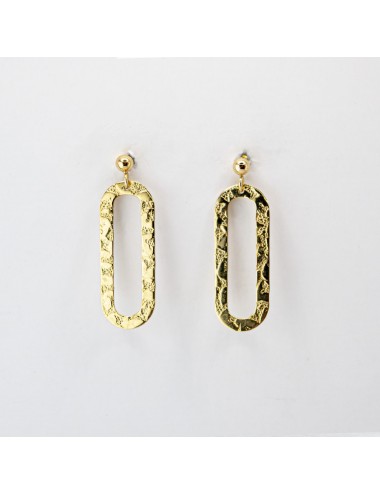 Boucles d’oreilles piste élancée - Or jaune ou blanc 375 millièmes (9 carats)