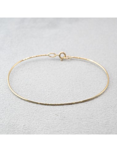 Bracelet ovale élancé - Or jaune ou blanc 375 millièmes (9 carats)