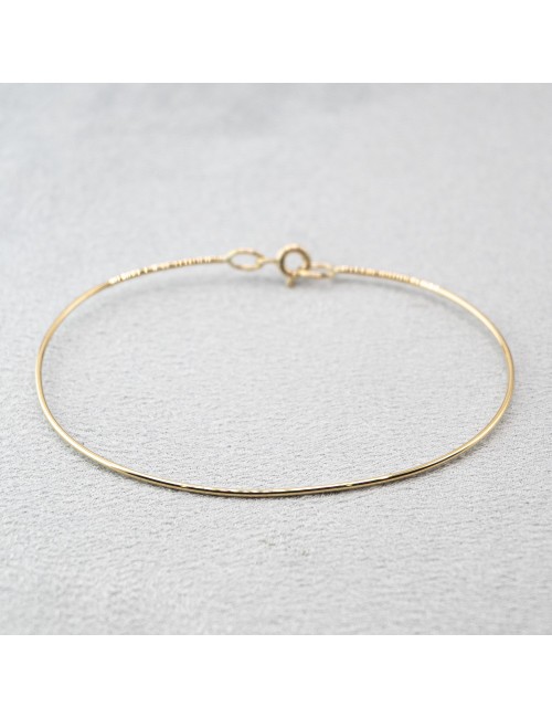 Bracelet ovale élancé - Or jaune ou blanc 375 millièmes (9 carats)