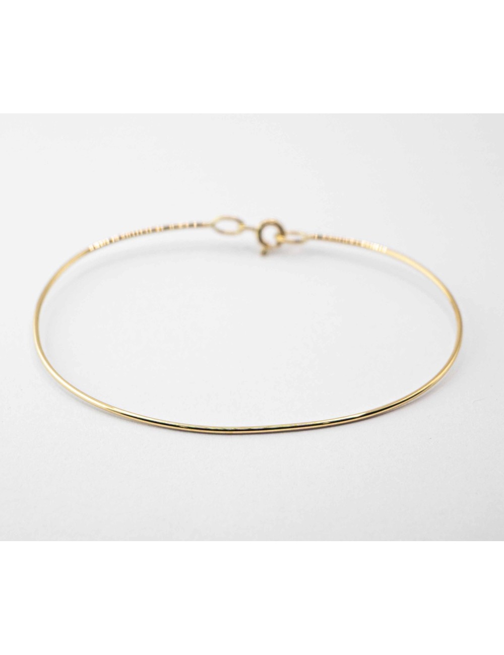 Bracelet ovale élancé - Or jaune ou blanc 375 millièmes (9 carats)