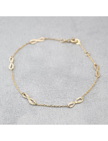 Bracelet danse des infinis - Or jaune ou blanc 375 millièmes (9 carats)