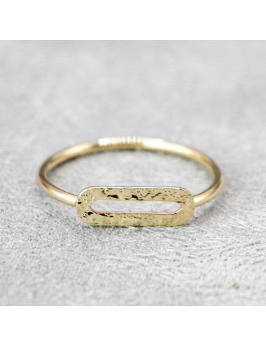 Bague piste grungé - Or jaune ou blanc 375 millièmes (9 carats)