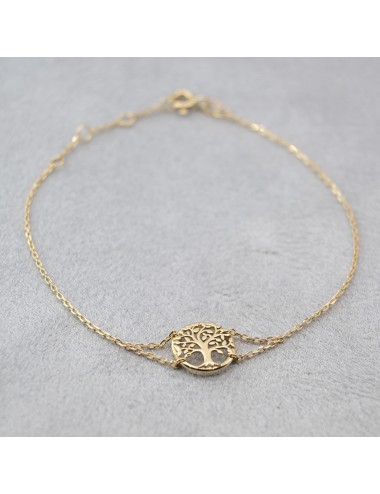Bracelet le mini arbre de vie d’Or - Or jaune ou blanc 375 millièmes (9 carats)