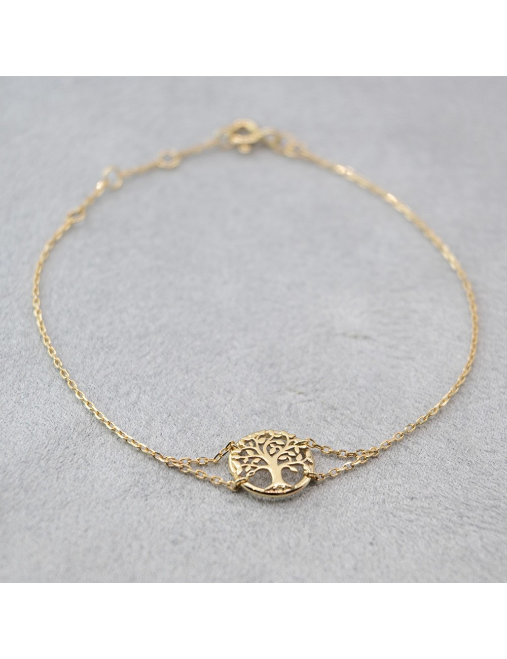 Bracelet le mini arbre de vie d’Or - Or jaune ou blanc 375 millièmes (9 carats)