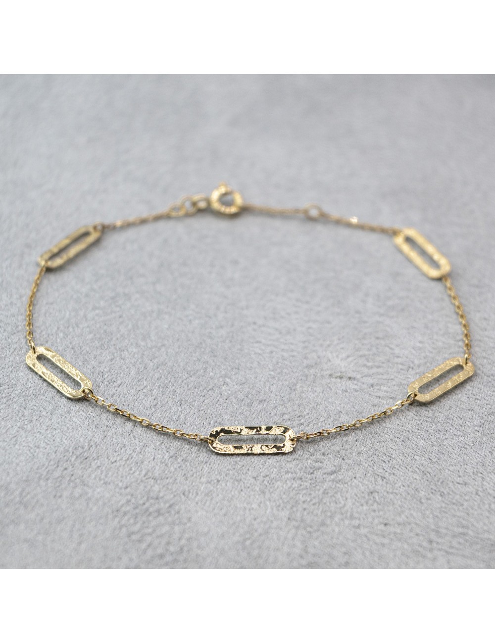 Bracelet piste grunge sauvage - Or jaune ou blanc 375 millièmes (9 carats)