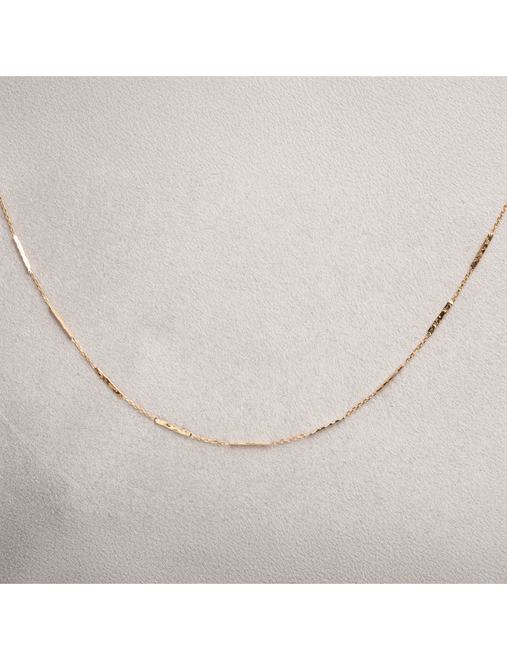 Collier composé de fils grunge dorée - Or jaune ou blanc 375 millièmes (9 carats)