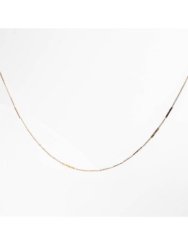 Collier composé de fils grunge dorée - Or jaune ou blanc 375 millièmes (9 carats)