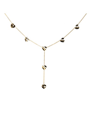 Collier cascade de tendresse - Or jaune ou blanc 375 millièmes (9 carats)