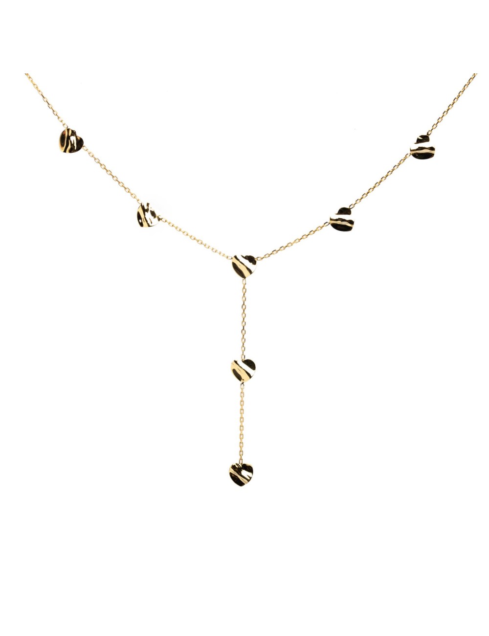 Collier cascade de tendresse - Or jaune ou blanc 375 millièmes (9 carats)