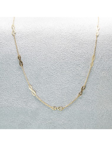 Collier éternité grungé - Or jaune ou blanc 375 millièmes (9 carats)