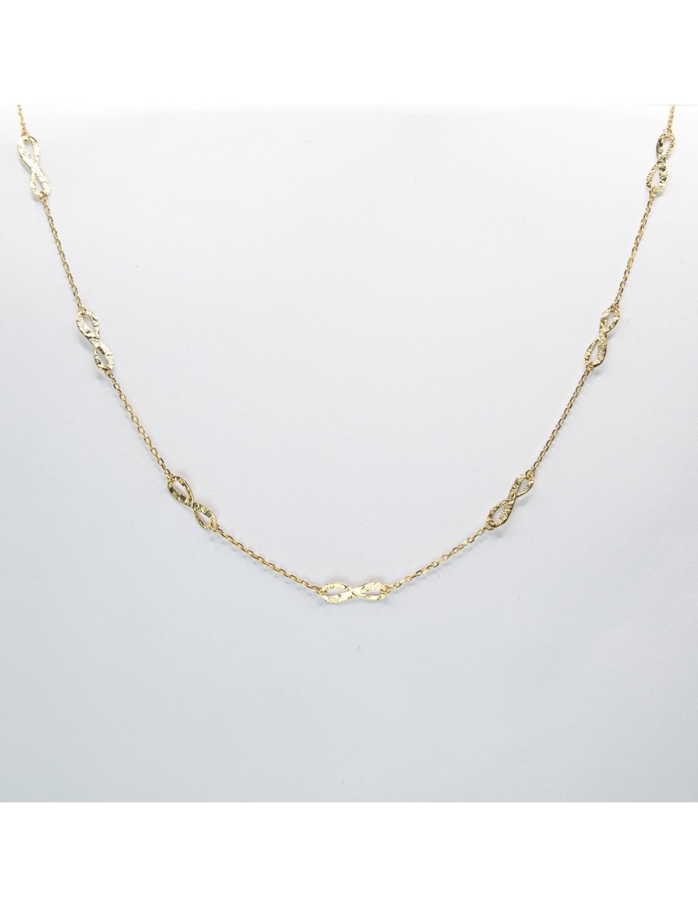 Collier éternité grungé - Or jaune ou blanc 375 millièmes (9 carats)