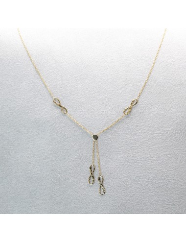 Collier Lien Éternel - Or jaune ou blanc 375 millièmes (9 carats)