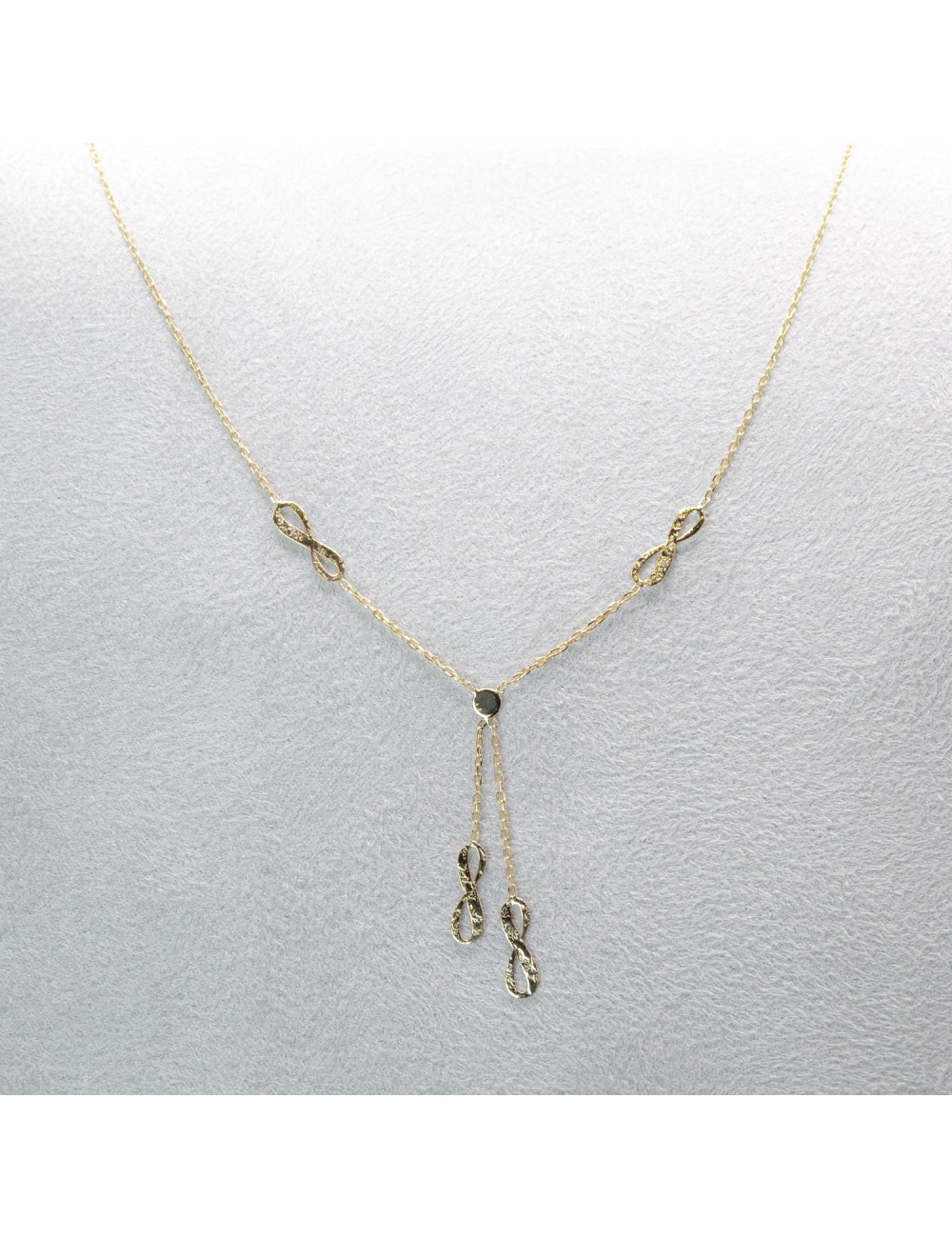 Collier Lien Éternel - Or jaune ou blanc 375 millièmes (9 carats)