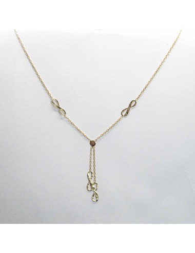 Collier Lien Éternel - Or jaune ou blanc 375 millièmes (9 carats)