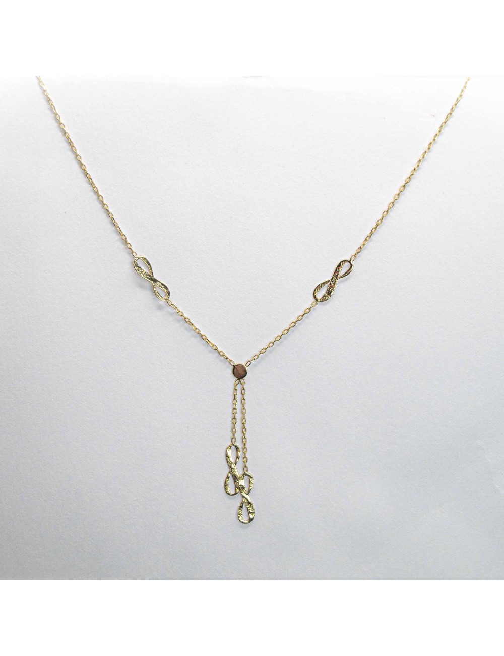 Collier Lien Éternel - Or jaune ou blanc 375 millièmes (9 carats)
