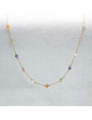 Collier bouquet de lumière - Or jaune ou blanc 375 millièmes (9 carats)