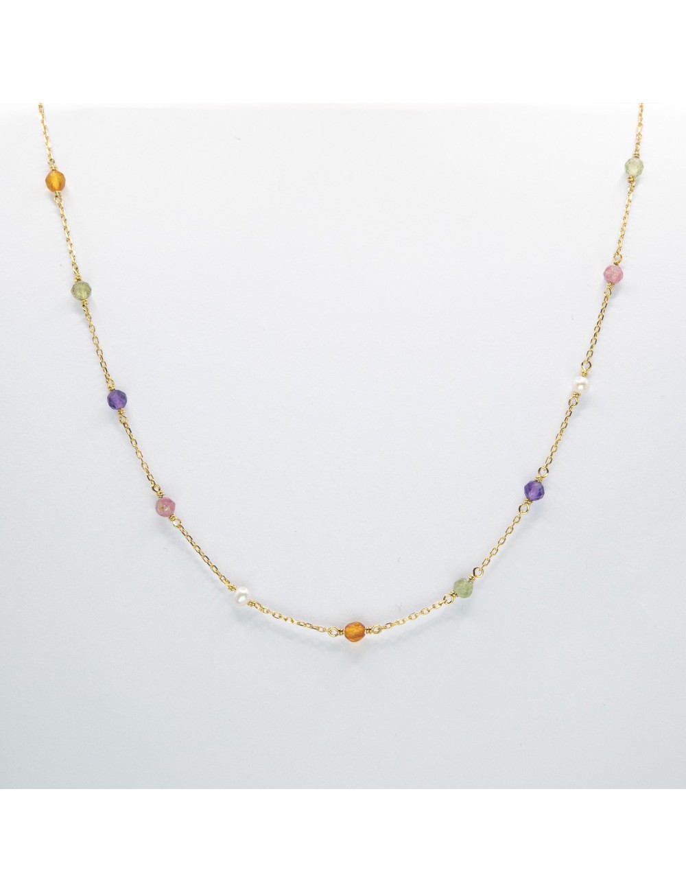 Collier bouquet de lumière - Or jaune ou blanc 375 millièmes (9 carats)