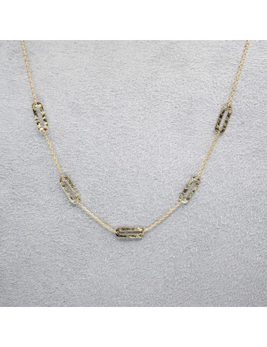 Collier danse de pistes - Or jaune ou blanc 375 millièmes (9 carats)