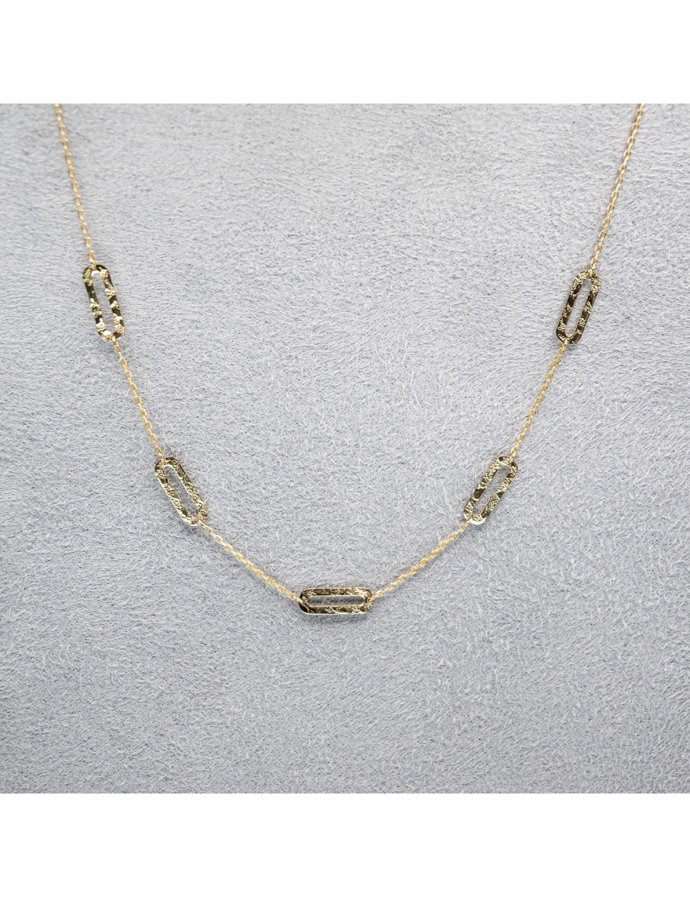 Collier danse de pistes - Or jaune ou blanc 375 millièmes (9 carats)