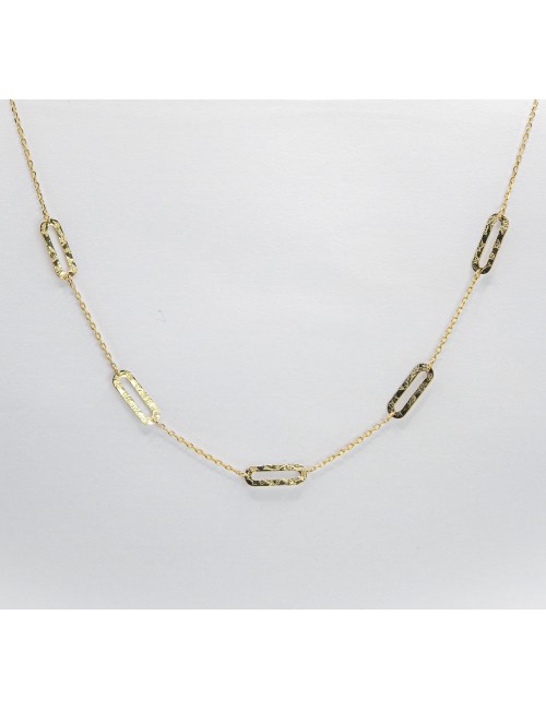 Collier danse de pistes - Or jaune ou blanc 375 millièmes (9 carats)
