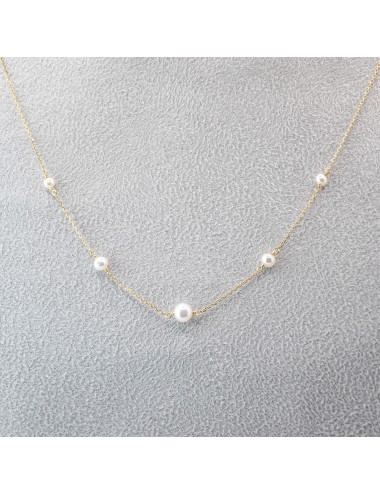 Collier mélodie dégradée - Or jaune ou blanc 375 millièmes (9 carats)