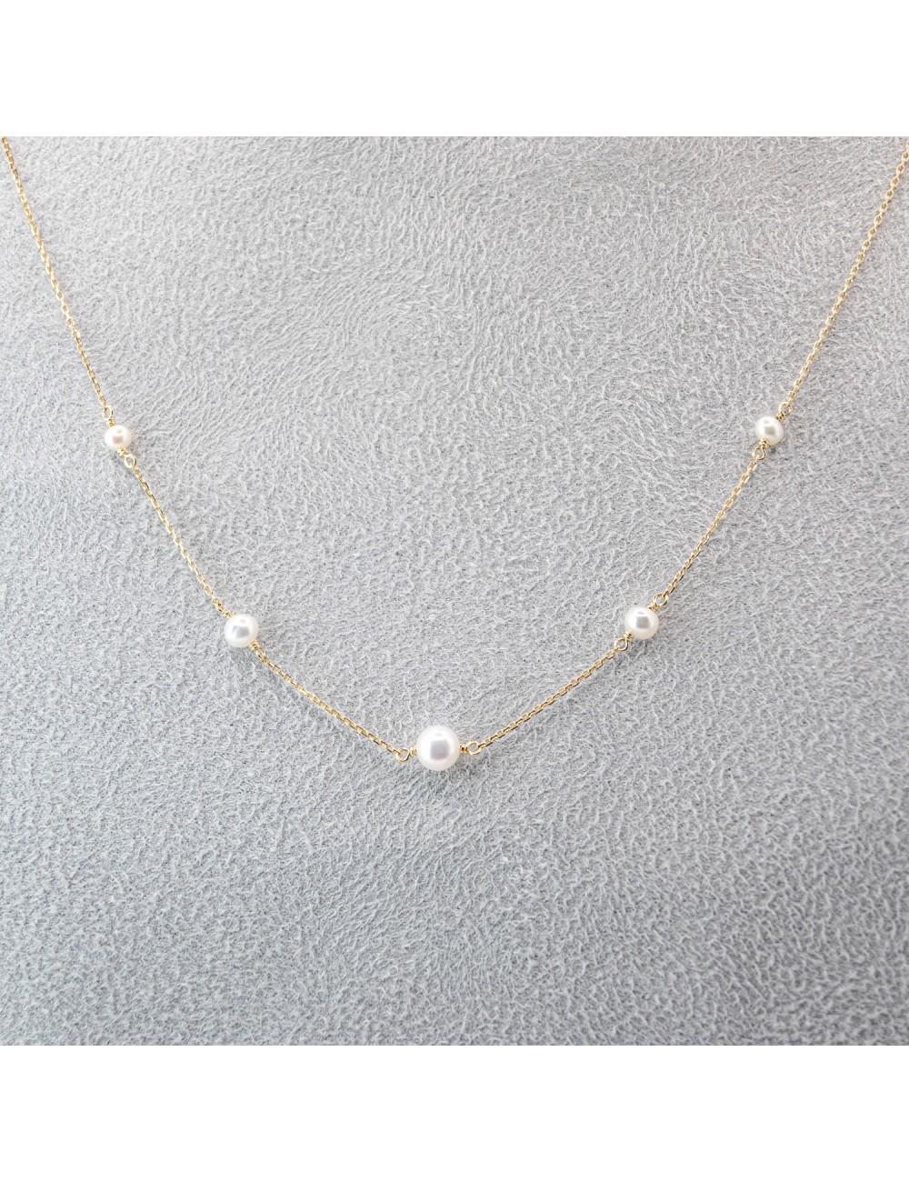 Collier mélodie dégradée - Or jaune ou blanc 375 millièmes (9 carats)