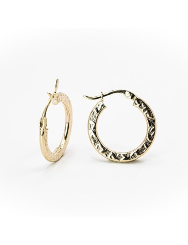 Créole grunge affirmée - Or jaune ou blanc 375 millièmes (9 carats)