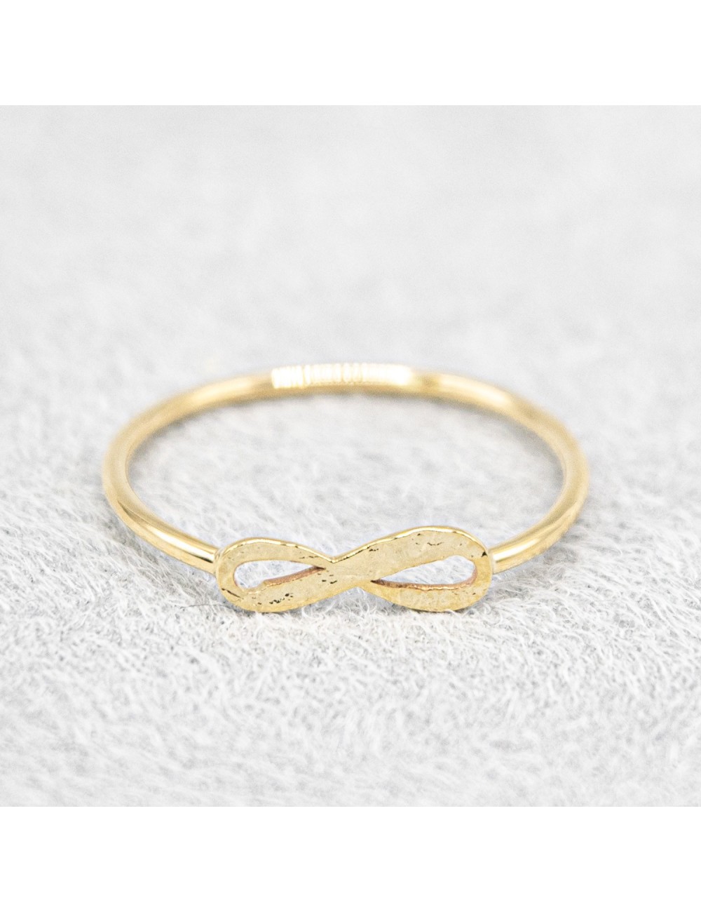 Bague infini grunge - Or jaune ou blanc 375 millièmes (9 carats)