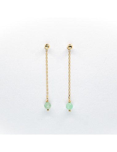 Boucles d’oreilles émeraudes en suspension - Or jaune 750 millièmes (18 carats)