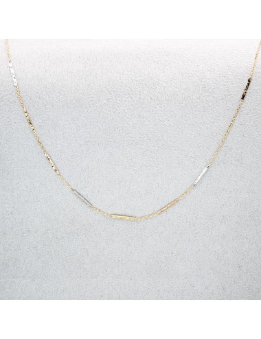 Collier composé de 9 fils grunges Tricolore - Or 750 millièmes (18 carats)
