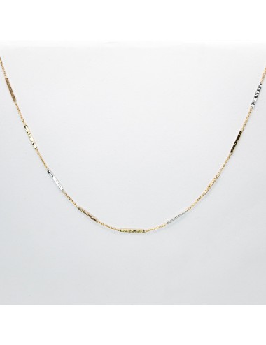 Collier composé de 9 fils grunges Tricolore - Or 750 millièmes (18 carats)