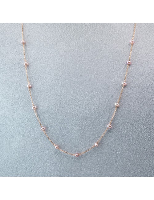 Collier douceur rosée - Or Rose 750 millièmes (18 carats)