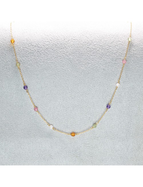 Collier bouquet de lumière - Or jaune 750 millièmes (18 carats)