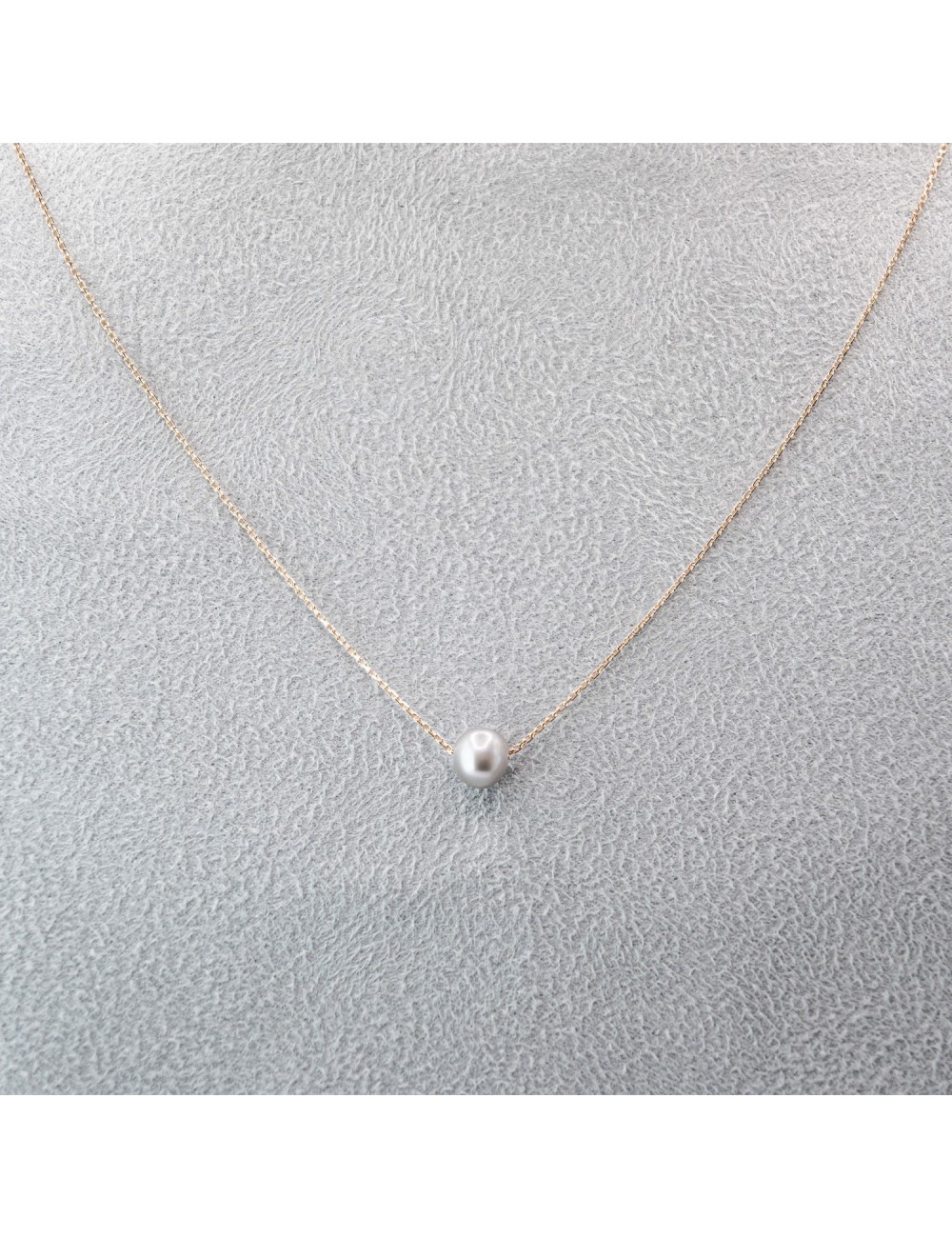 Collier mélodie grise - Or jaune ou rose 750 millièmes (18 carats)