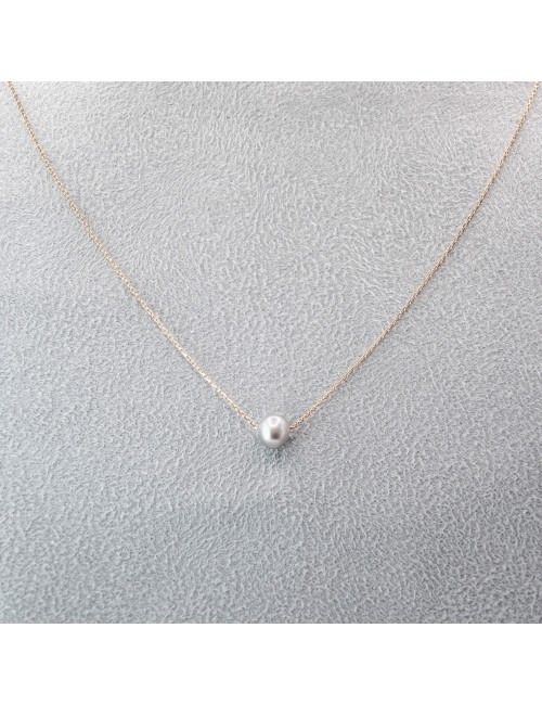 Collier mélodie grise - Or jaune ou rose 750 millièmes (18 carats)