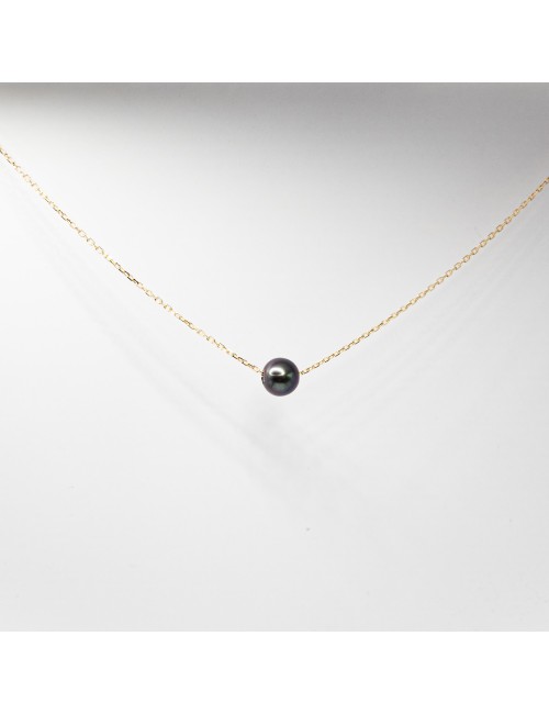 Collier mélodie akoya - Or jaune ou rose 750 millièmes (18 carats)