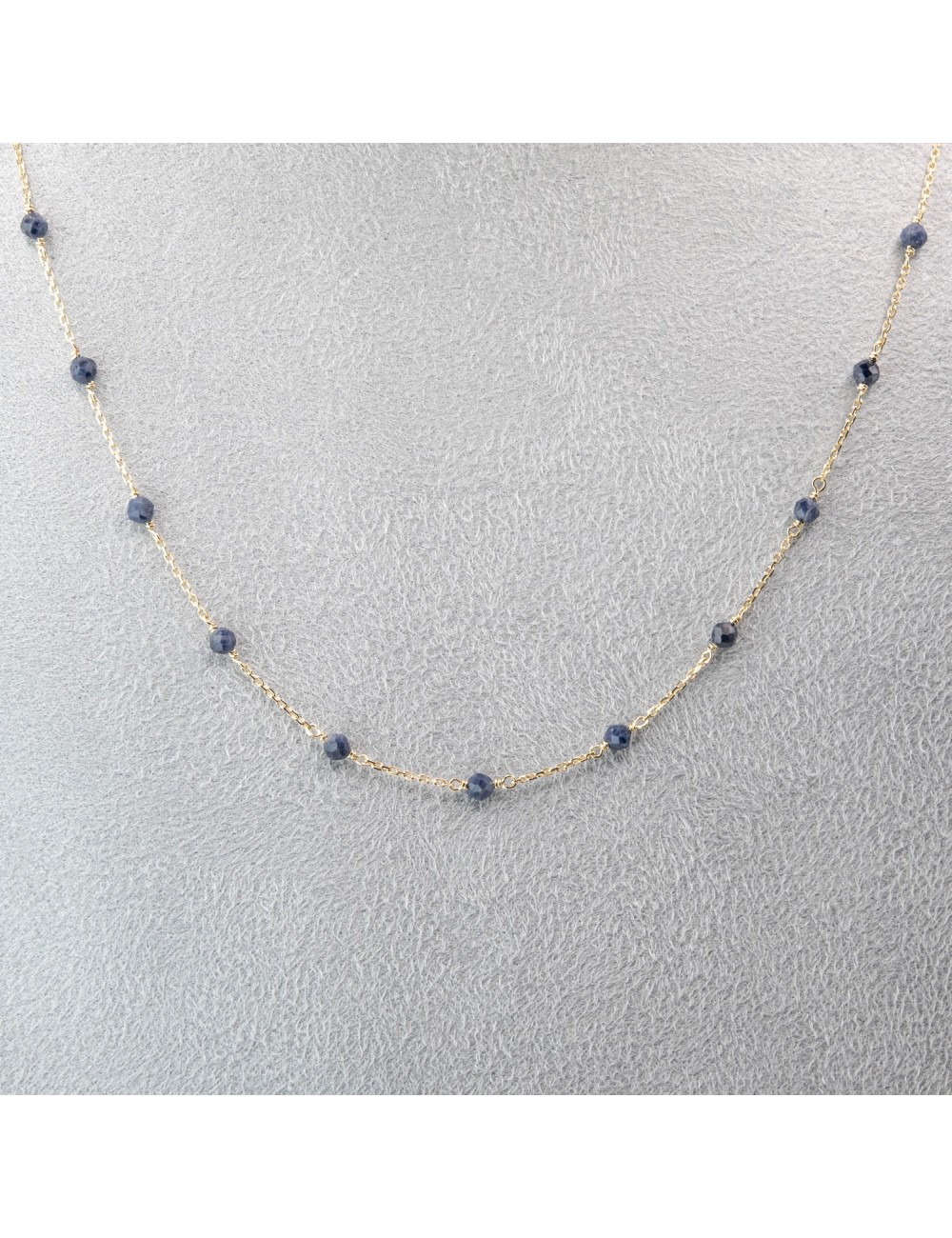 Collier saphirs enchantées - Or jaune 750 millièmes (18 carats)