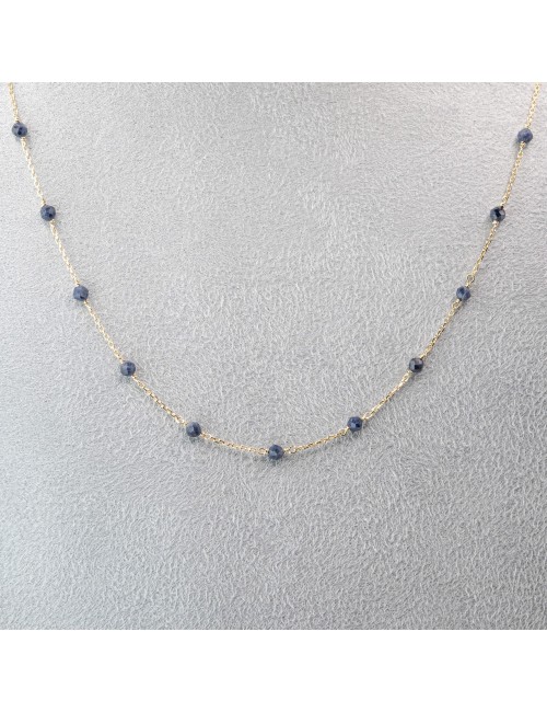 Collier saphirs enchantées - Or jaune 750 millièmes (18 carats)